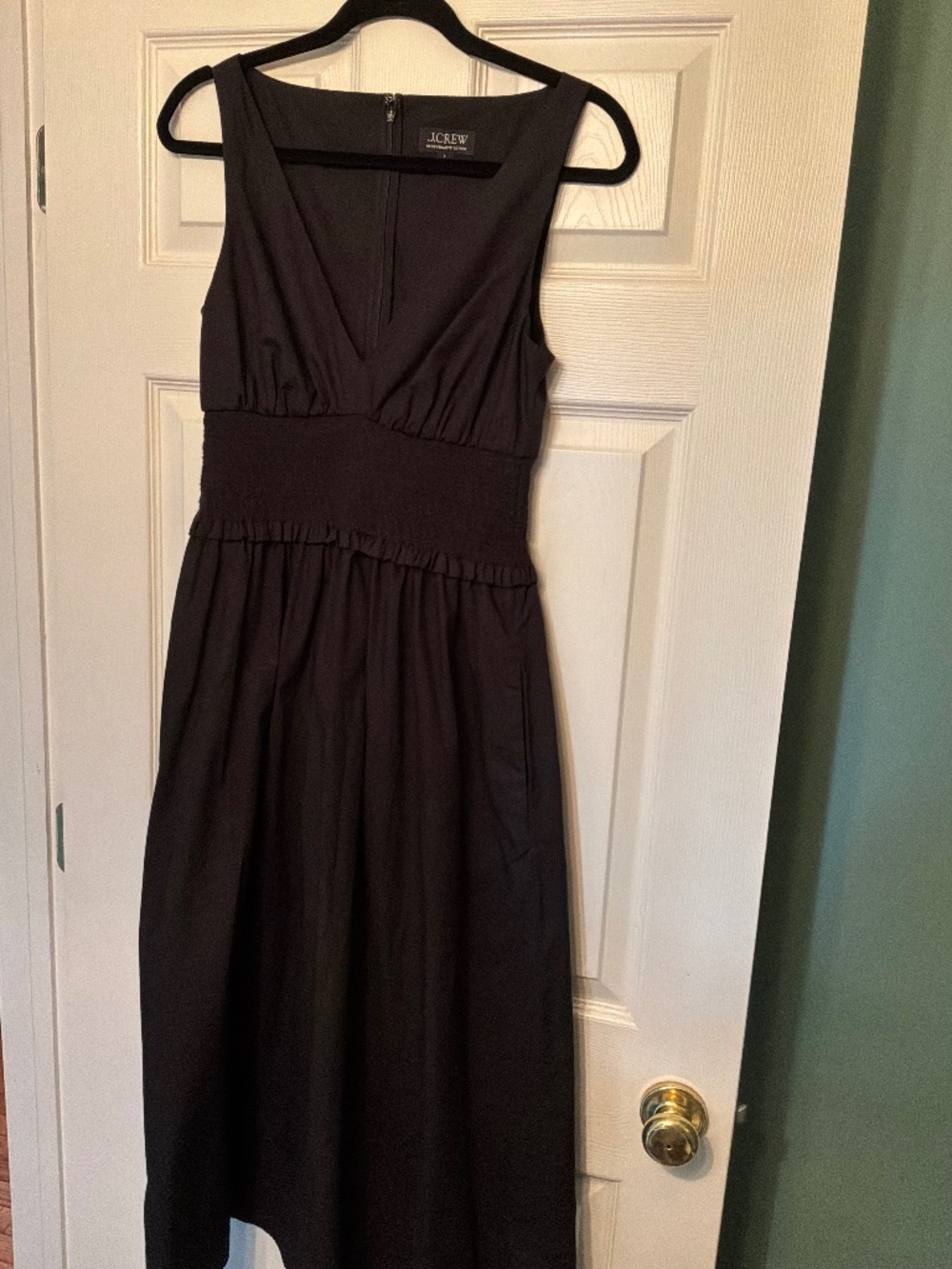 Cotton JCrew V neck maxi dress excellent condition